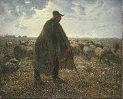 Jean Francois Millet Shepherd Tending His Flock Sweden oil painting artist